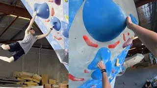Thumbnail: I'm proud that I sent this dyno | POV Bouldering Session