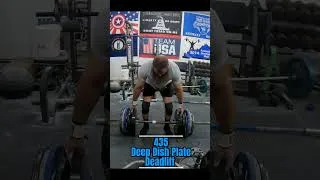Thumbnail: 435 lb DEEP DISH DEADLIFT WORLD  RECORD - Ashley Stearns - Old Time Strongman Organization #gym #fun