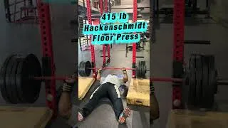 Thumbnail: 415 lb Hackenschmidt Floor Press - JT Hall - Old Time Strongman Organization #motivation #gym #fun