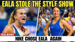 Thumbnail: SABALENKA GOES OFF On Nike After Alex Eala's BLUE Dress Steals The US Open Style Show!