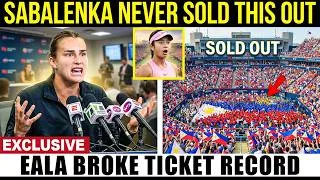 Thumbnail: SABALENKA GOES OFF After Eala's 30‑Minute Toronto Sellout Beats Her Record!