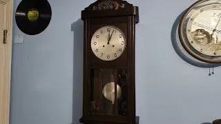 Thumbnail: 1930's Kienzle German Bim Bam Striking Box Wall Clock