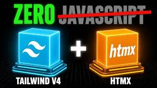 Thumbnail: Tailwind v4 + HTMX: A Whole Frontend, No Build, No JS