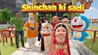 Thumbnail: Sinchan marriage in beautiful Girl to indian Theft auto simulator || sinchan fight in spiderman ||