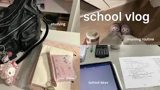 Thumbnail: PRODUCTIVE school vlog | school days, morning routine, study motivation, after school, alevels