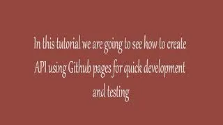 Thumbnail: Simple Clicks to Create Restful API From JSON FILE | Low code no code platforms