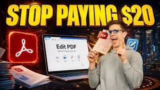 Thumbnail: Stop Paying Adobe $20/Month. How to Edit PDFs Free in 2026.