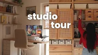 Thumbnail: a tour of my woodworking + editing + crafting studio