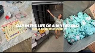 Thumbnail: DAY IN THE LIFE OF A 16 YEAR OLD SMALL BUSINESS OWNER | NEW WAREHOUSE | SHIPPING ORDERS