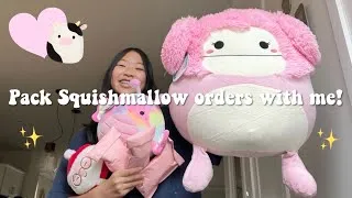 Thumbnail: PACK SQUISHMALLOW ORDERS WITH ME!