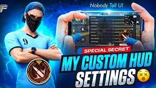 Thumbnail: MY SENSITIVITY + CUSTOM HUD +  🥶🔥 | SECRET REVEALED 😰 | HUD CODE ❓ MUST WATCH ✅ CLOUDYY