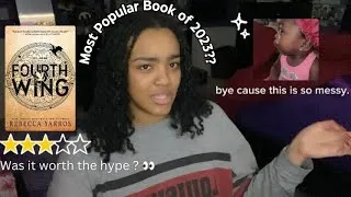 Thumbnail: I read tiktoks most popular book (Fourth Wing Review)