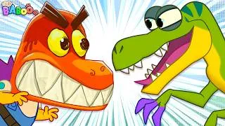 Thumbnail: Club Baboo | Rocky creates a Scary Dinosaur Mask to prank his friend Baboo!