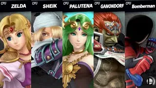 Thumbnail: Super Smash Bros. Ultimate - Zelda vs Sheik vs Palutena vs Ganondorf vs Bomberman