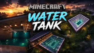 Thumbnail: I Built a MASSIVE WATER TANK in Minecraft! 💧🔥 | Minecraft Build