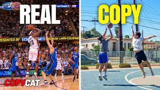 Thumbnail: 2 Average Hoopers Recreate Impossible LeBron Shots