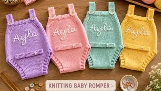 Thumbnail: Easy Baby Romper Knitting Tutorial | Step-by-Step Knitting for Beginners | Knitting Baby Onesie
