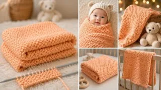 Thumbnail: A Blanket in 3 Days! You've Never Seen Such an Easy and Beautiful knitting Pattern