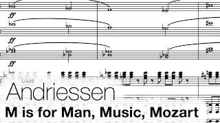 Thumbnail: Louis Andriessen - M is for Man, Music, Mozart; for jazz singer and ensemble (1991)