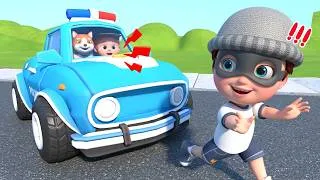 Thumbnail: Wee-Woo! Police Car to the Rescue! | Police Officer Song + More Kids Songs & Nursery Rhymes