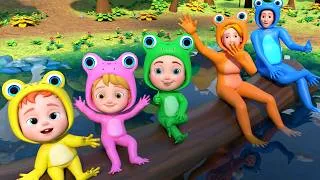Thumbnail: Five Little Speckled Frogs | Nursery Rhymes & Kids Song