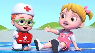 Thumbnail: Boo Boo Song + Wheels On the Ambulance | Kids Songs & Nursery Rhymes