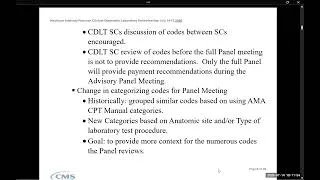 Thumbnail: CLFS Medicare Advisory Panel on Clinical Diagnostic Laboratory Tests    (July 14, 2026)