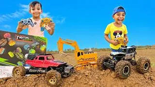 Thumbnail: Kids Explore RC Stunt Cars, JCB & Playground Adventures!