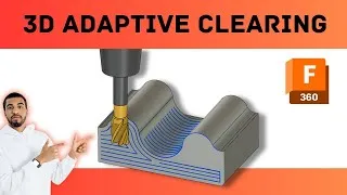 Thumbnail: 3D adaptive clearing operation fusion 360 CAM
