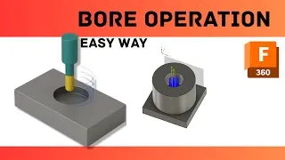 Thumbnail: How to do bore operation in fusion 360