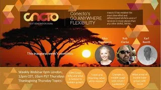 Thumbnail: Conecto Weekly Webinar, first edition, Thanksgiving 26 November 2020