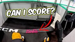 Thumbnail: Trying to Score with a Barbie Hockey Stick