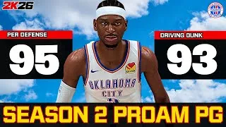 Thumbnail: THE NEW BEST PG BUILD for SEASON 2 NBA 2K26!🔥 MOST OVERPOWERED Guard Build AFTER PATCH!