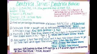 Thumbnail: Dextrose Series @vetmedmath 