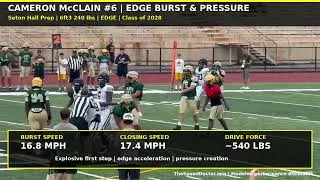 Thumbnail: 240 LB EDGE Moving 17+ MPH 🤯 Cameron McClain ’28 part 2