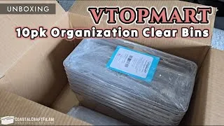 Thumbnail: UNBOXING: VTOPMART 10pk Organizational Clear Bins @CoastalCraftFilAm 
