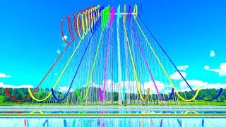Thumbnail: 1 vs 10 Loops Water Slide – Planet Coaster 2