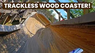 Thumbnail: Flying Turns Front Row POV | World's Only Wooden Bobsled Coaster