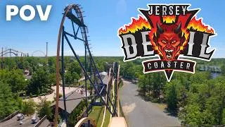 Thumbnail: Jersey Devil Coaster Front Row POV Six Flags Great Adventure RMC Single Rail Coaster