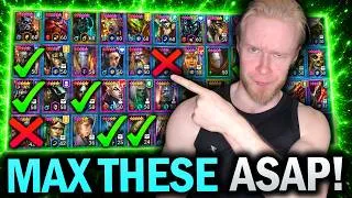 Thumbnail: STOP MAXING TRASH! 6 STAR These Champion Roles Instead! - Raid Shadow Legends