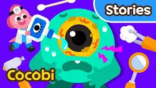 Thumbnail: Big Eye Monster Has an Eye Infection!😱 Hospital Cartoon for Kids | Cocobi