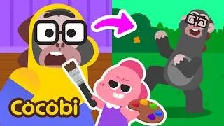 Thumbnail: My Dad Turned into a Gorilla!😱 Songs for Kids | Cocobi