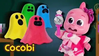 Thumbnail: Rainbow Ghosts Appeared!🌈👻 Pink vs Black Challenge | Cocobi