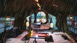 Thumbnail: 우중캠핑ㅣ온종일 퍼붓는 폭우 속, 집보다 좋은 10평 에어텐트에서 강아지와 캠핑 ☔ 빗소리 ASMR