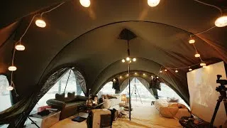 Thumbnail: 20평 펜트하우스 텐트에서 폭설❄️ 캠핑?! 강아지랑 텍사스 바베큐🔥ㅣ한달살기