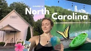 Thumbnail: summer in North Carolina 🇺🇸 ⛰️ fishing, Dollywood, thrifting, lake day