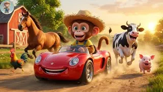 Thumbnail: HEARTMELTING Rescue! Monkey Farmer Pulls Piglet from Mud Just in Time 🐷💛 | Tractor Farm