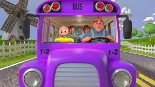 Thumbnail: Wheels on the  bus Round Round Song | Fun Nursery Rhymes for Kids