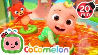 Thumbnail: Floor is Lava! 🌋 Boba Bear & JJ | Kids Songs | CoComelon Animal Time