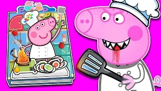 Thumbnail: ❤️DIY Paper❤️ Make Quiet Book Peppa Pig |  Peppa Pig Talents | Peppa Pig Becomes a CHEF